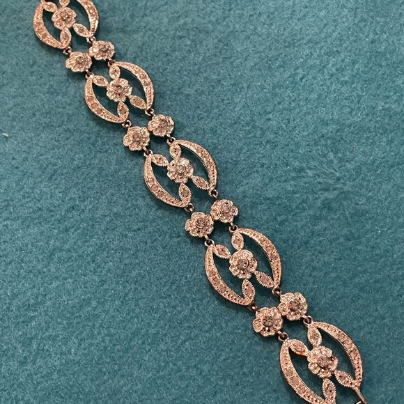 Vintage Pave Set Rhinestone Bracelet - Picture 11 of 12